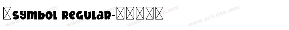 凸Symbol Regular字体转换